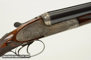 12 gauge Jules Bervais side-by-side double barrel sidelock shotgun