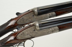 Alex Marin, Pair. 12 gauge Double Barrel Shotguns