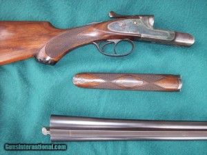 20 gauge H-grade Lefever side-by-side double barrel shotgun