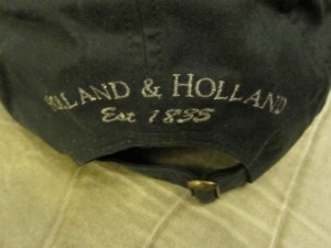 Holland & Holland baseball hat on Ebay