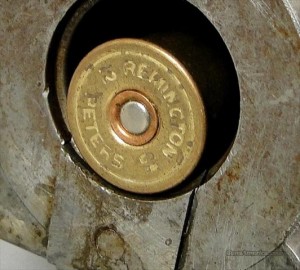 A 12 gauge shell loaded into a massive 4 gauge by A. Peterman, Philadelphia