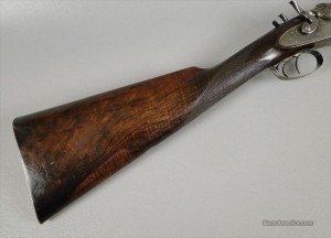 12g William Powell & Son, Double Barrel, Bar-in-Wood, Double Barrel Shotgun