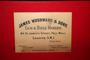 Genuine James Woodward & Sons leather Over Under Shotgun Case