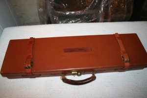 Genuine James Woodward & Sons leather Over Under Shotgun Case