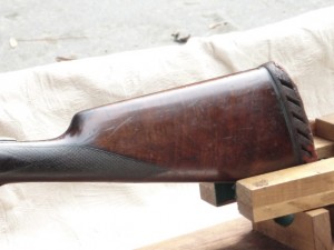 12 gauge Fox Sterlingworth double barrel shotgun with Straight Stock