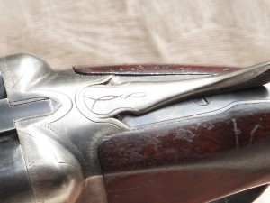 12 gauge Fox Sterlingworth double barrel shotgun with Straight Stock