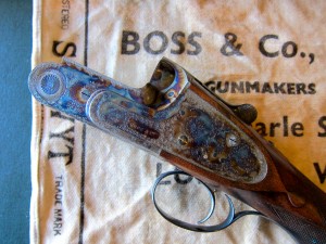 12 gauge Boss O/U Double Barrel Pigeon Shotgun