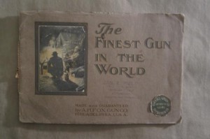 1908 A.H. Fox Philadelphia, PA, double barrel shotgun Campfire catalog