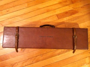 Leather Von Lengerke & Detmold Deluxe Leather Side-by-Side Shotgun Case