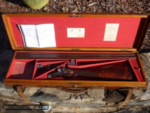 12 gauge James Purdey & Son Bar-in-Wood Double Barrel Hammer Shotgun