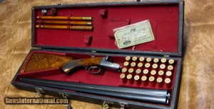 A.H. Fox Sterlingworth Deluxe 20ga SxS Shotgun. Cased, with original HANGTAG