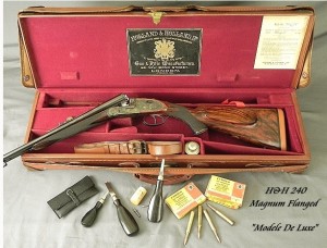 HOLLAND & HOLLAND 240 MAG FLANGED ROYAL "MODELE De LUXE"- GOLDEN ERA of 1933- APPEARS UNFIRED