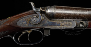 EXCEPTIONAL INVESTMENT QUALITY HIGH CONDITION PARKER LIFTER HAMMER GUN. SN 13722. (ca. 1878) Cal. 10 ga. 2-7/8" Chambers. 30" Damascus bbls