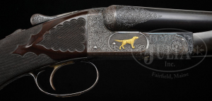 EXCEPTIONAL, ONE-OF-A-KIND, ITHACA NID SOUSA/ $1000 GRADE 12 GAUGE MAGNUM. SN 500536. Cal. 12 ga. 3" Chambers.