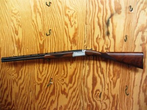 28 gauge Ruger Red Label over under shotgun, 28" barrels, straight grip