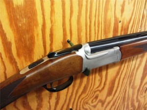 28 gauge Ruger Red Label over under shotgun, 28" barrels, straight grip