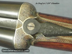 12 gauge J. MacNaughton & Sons, Edinburgh, #3558, Double Barrel Shotgun