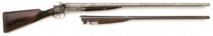 W & C Scott & Sons 8 Bore Double Hammer Shotgun With Extra 10 Bore Barrels