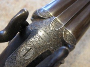 JAMES PURDEY UNDERLEVER SxS CENTERFIRE SHOTGUN #7244