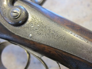 JAMES PURDEY UNDERLEVER SxS CENTERFIRE SHOTGUN #7244