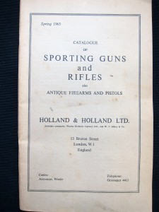 1965 Holland & Holland Sporting Guns & Rifles Catalog