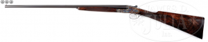 BOSS .410 GAUGE SIDE BY SIDE, SIDELOCK EJECTOR, SINGLE TRIGGER GAME GUN WITH CASE.