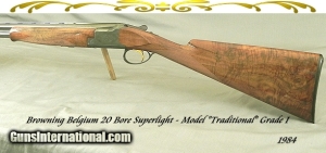 Belgium Browning 20 Bore Superlight Made in 1984 with 26 1/2" Ejector Vent Rib barrels