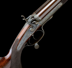 MADE FOR CHARLES GORDON JOHN DICKSON & SON AN EXCEPTIONAL .500 (3IN.) BLACK POWDER EXPRESS ROTARY-UNDERLEVER DOUBLE HAMMER RIFLE, serial no. 3868, 