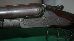 Antique Sneider 8 gauge double barrel sxs shotgun