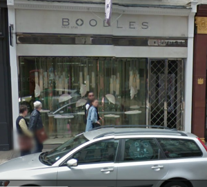 178 New Bond Street, London, today. Similar facade, much different business.