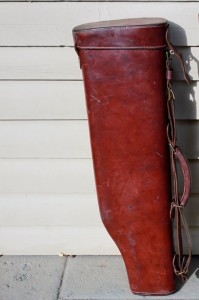 Vintage mutton leg shotgun case -- on Ebay now