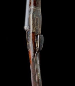 HARTMANN & WEISS: AN EXCEPTIONAL 12-BORE GULLERT-ENGRAVED BOSS-TYPE SINGLE-TRIGGER ROUNDED BAR SELF-OPENING SIDELOCK EJECTOR, serial no. 2403