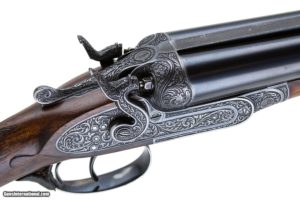 JAMES PURDEY & SONS BEST BARRE ENGRAVE SIDELOCK SXS HAMMER SHOTGUN 12 GAUGE KING ALFONSO OF SPAIN