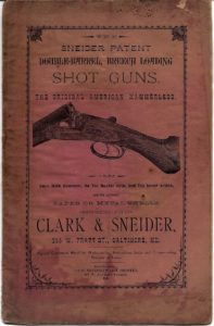 Front cover of an original Clark & Sneider catalog