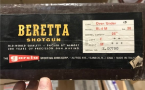 Great gun alert: Beretta BL-4M o/u old original box 3" 20GA