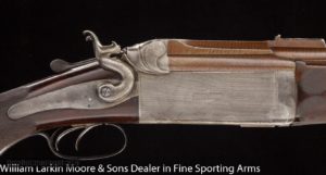 W.W. GREENER O/U Hammer Express 12-bore rifle Cased in O&L Mfg 1886 Very rare and very nice condition