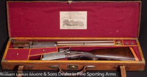 W.W. GREENER O/U Hammer Express 12-bore rifle Cased in O&L Mfg 1886 Very rare and very nice condition